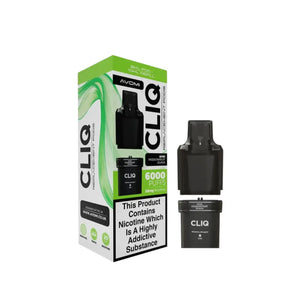 Avomi Cliq 6K Prefilled Replacement Pod Kiwi Passionfruit Guava Flavour for the Avomi Cliq Prefilled Vape Pod Kit