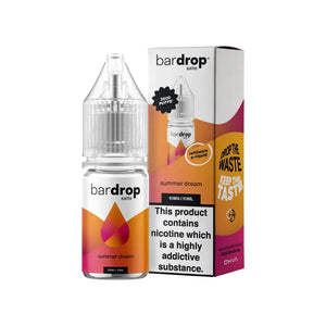 Bar Drop summer dream 10ml Nic Salt e-liquid - Perfect for refillable vape kits