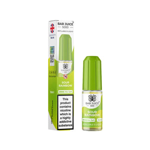 Bar Juice 5000 10ml Nic Salt Sour Rainbow flavour perfect for Pod Vape Kits