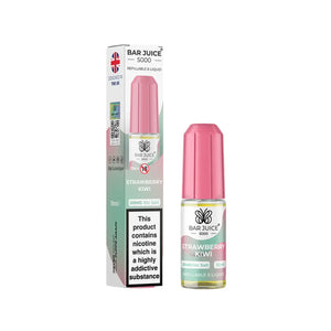 Bar Juice 5000 10ml Nic Salt Strawberry Kiwi flavour perfect for Pod Vape Kits