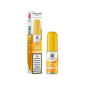 Bar Juice 5000 10ml Nic Salt Triple Mango flavour perfect for Pod Vape Kits