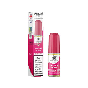 Bar Juice 5000 10ml Nic Salt Unicorn Shake flavour perfect for Pod Vape Kits