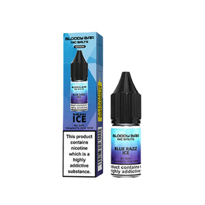 Bloody Bar Nic Salts Blue Razz Ice Flavour Perfect for Pod Vape kits and Starter Vape Kit