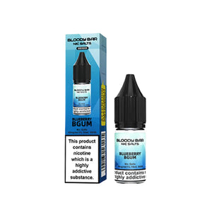 Bloody Bar Nic Salts Blueberry Bgum Flavour Perfect for Pod Vape kits and Starter Vape Kit
