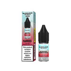 Bloody Bar Nic Salts Blueberry Pomegrante Flavour Perfect for Pod Vape kits and Starter Vape Kit