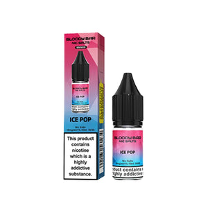 Bloody Bar Nic Salts Ice Pop Flavour Perfect for Pod Vape kits and Starter Vape Kit