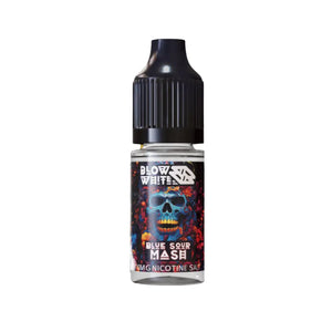 Blow White Grym Myst Blue Sour Mash Flavour 10ml Nic Salt E-liquid perfect for Refillable Vape Kits