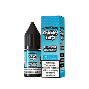 Chubby Blue Sour Raspberry Flavour 10ml Nic Salt E-liquid - Perfect for Refillable Vape Kits