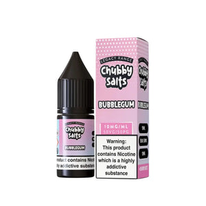 Chubby Bubblegum Flavour 10ml Nic Salt E-liquid - Perfect for Refillable Vape Kits