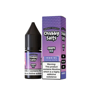 Chubby Grape Ice Flavour 10ml Nic Salt E-liquid - Perfect for Refillable Vape Kits