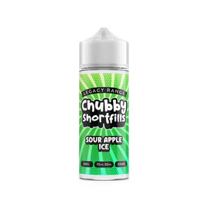 Chubby Juice Legacy Edition 100ml Shortfill Sour Apple Ice Flavour 70vg 30pg perfect for sub ohm kits or sub ohm tank