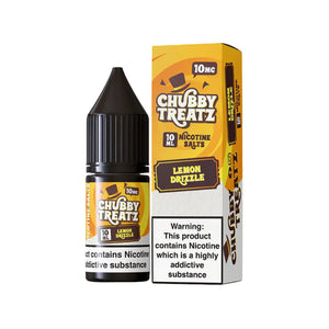 Chubby Treatz Lemon Drizzle Flavour 10ml Nic Salt E-liquid perfect for Refillable Vape Kits