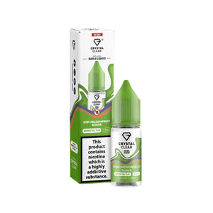 Crystal Clear Nic Salts - Kiwi Passionfruit Guava flavour, this nicotine salt e-liquid is Designed for refillable pod systems