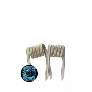 Daves Coils Hand Made Vape Coils With Logo on a white background