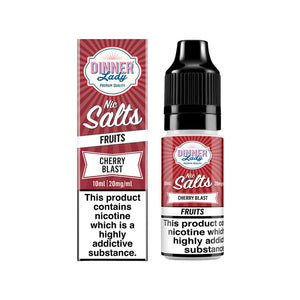 Dinner Lady Cherry Blast Flavour 10ml Nic Salt E-liquid perfect for Refillable Vape Kit