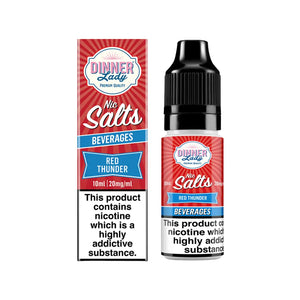 Dinner Lady Red Thunder Flavour 10ml Nic Salt E-liquid perfect for Refillable Vape Kit