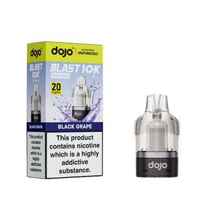 Dojo Blast 10K Prefilled Pods for The Dojo Blast 10k Vape kit - Black Grape Flavour
