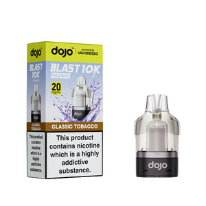 Dojo Blast 10K Prefilled Pods for The Dojo Blast 10k Vape kit - Classic Tobacco Flavour