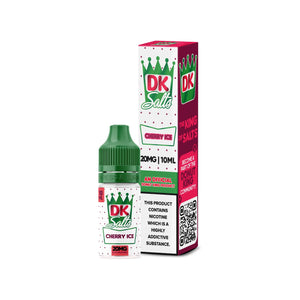 DK Salts Cherry Ice 10ml Nic Salt E-liquid perfect for Refillable Vape Kit