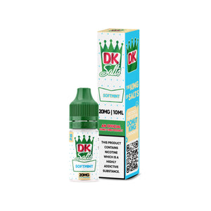 DK Salts Soft Mint 10ml Nic Salt E-liquid perfect for Refillable Vape Kit