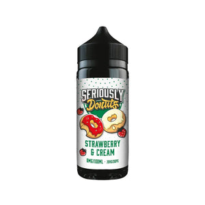 Doozy Seriously Donuts Strawberry Cream Flavour 100ml Shortfill E-liquid Perfect for Sub-ohm Vape Kit & Sub-ohm Vape Tanks