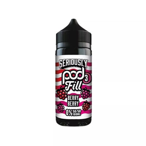 Doozy Seriously Pod Fill Berry Berry Flavour Great for Refillable Pod Vapes, AIO Kits and MTL Vape Tanks