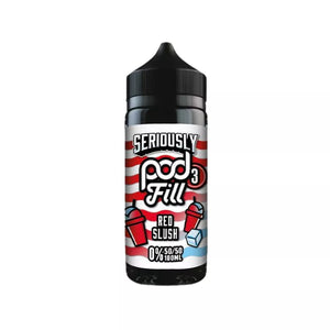 Doozy Seriously Pod Fill Red Slush Flavour Great for Refillable Pod Vapes, AIO Kits and MTL Vape Tanks