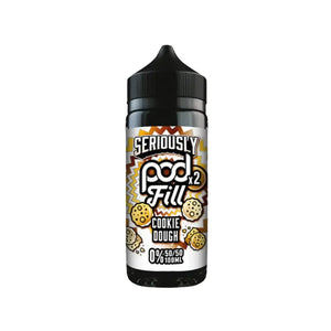 Doozy Seriously Pod Fill Cookie Dough Flavour 100ml 50vg/50pg Shortfill Vape Juice Perfect for Refillable Pod Vape Kits