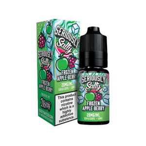 Doozy Seriously Salty Frozen Apple Berry Flavour 10ml Nic Salt E-liquid perfect for Refillable Pod Vape Kits