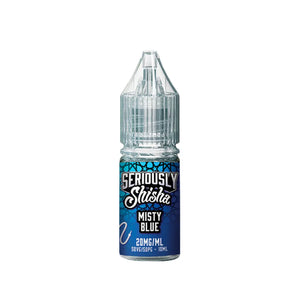 Doozy Seriously Shisha Misty Blue 10ml Nic Salt E-liquid great for Refillable Pod Vape Kits & MTL Vape Tanks