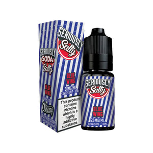 Doozy Seriously Soda Blue Wing Flavour 10ml Nic Salt E-liquid perfect for Refillable Vape Kits