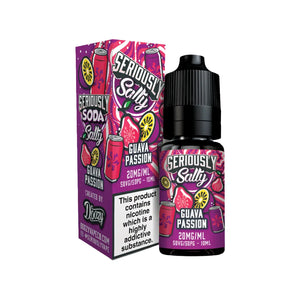 Doozy Seriously Soda Guava Passion Flavour 10ml Nic Salt E-liquid perfect for Refillable Vape Kits