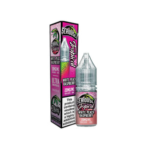 Doozy Seriously Tropical White Peach Raspberry Flavour 10ml Nic Salt Vape E-liquid - Perfect for Refillable Vape Kits