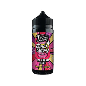 Doozy Temptations Ice Cream Cake Flavour 100ml Shortfill E-liquid perfect for Sub-ohm Vape Kit & Sub-ohm Vape Tanks