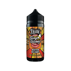 Doozy Temptations Muffin Delight Flavour 100ml Shortfill E-liquid perfect for Sub-ohm Vape Kit & Sub-ohm Vape Tanks
