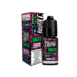 Doozy Vape Apple & Grape Blast Flavour 10ml Nic Salt E-liquid perfect for Refillable Vape Kits