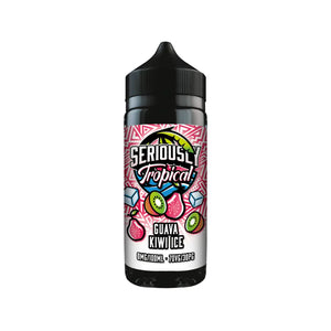 Doozy Vape Seriously Tropical 100ml Shortfill E-liquid in Guava Kiwi Ice Flavour