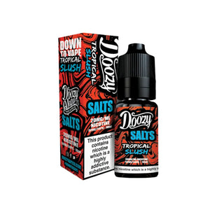 Doozy Vape Tropical Slush Flavour 10ml Nic Salt E-liquid perfect for Refillable Vape Kits