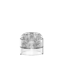 Dovpo Samdwich RDA Translucent Polished Caps for the Dovpo Samdwich RDA in amber, white, and black.