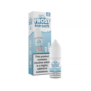 dr frost 10ml bar salt ice pop flavour available in 10mg and 20mg great for refillable pod vape kits