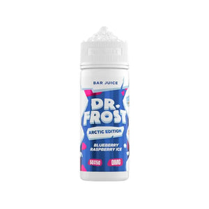 Dr Frost Arctic Blueberry Raspberry Ice Flavour 100ml Shortfill E-liquid perfect for Refillable Pod Vape Kits