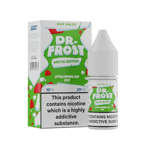 Dr Frost Arctic Strawmelon Ice Flavour 10ml Nic Salt Vape E-liquid - Perfect for Refillable Vape Kits