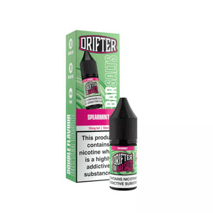 Drifter Bar Salts 10ml Nic Salt E-liquid in Spearmint Flavour.