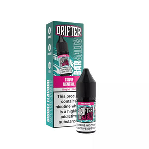 Drifter Bar Salts 10ml Nic Salt E-liquid in Triple Menthol Flavour.