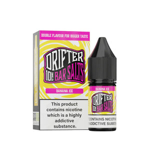 Drifter Bar Salts Banana Ice Flavour 10ml Nic Salt E-liquid - Perfect for Refillable Vape Kits