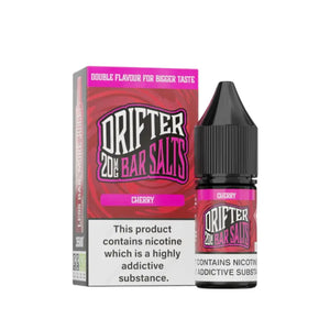 Drifter Bar Salts Cherry Flavour 10ml Nic Salt E-liquid - Perfect for Refillable Vape Kits