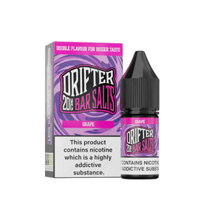 Drifter Bar Salts Grape Flavour 10ml Nic Salt E-liquid - Perfect for Refillable Vape Kits