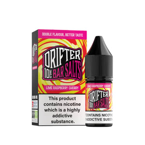 Drifter Bar Salts Lime Raspberry Cherry Flavour 10ml Nic Salt E-liquid - Perfect for Refillable Vape Kits