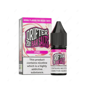 Drifter Bar Salts Lychee Flavour 10ml Nic Salt E-liquid - Perfect for Refillable Vape Kits