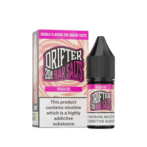 Drifter Bar Salts Peach Ice Flavour 10ml Nic Salt E-liquid - Perfect for Refillable Vape Kits